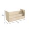 Flash Furniture Bright Beginnings Commercial Grade Modular Double Sided 2 Tier Wooden Classroom Book Display Shelf, Natural MK-KE20772-GG - alternate 6